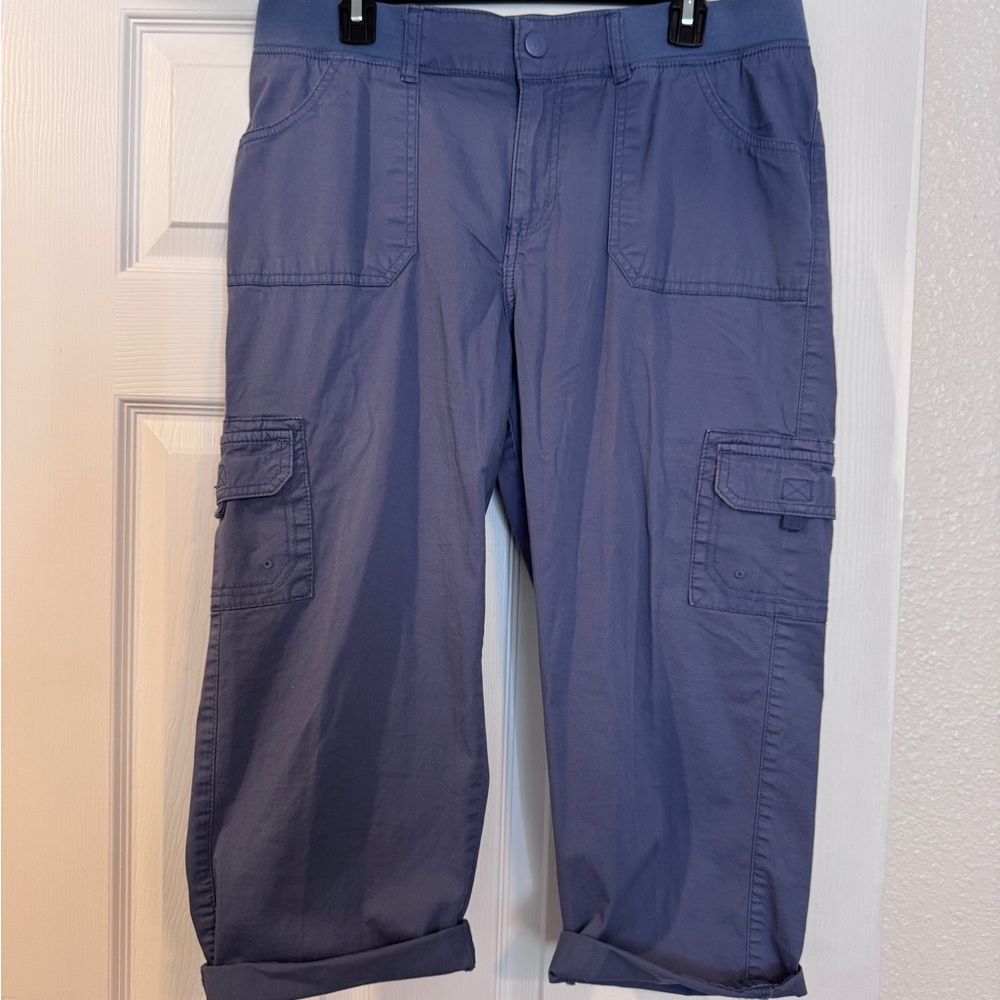 Lee Relaxed Fit Capri in Slate Blue